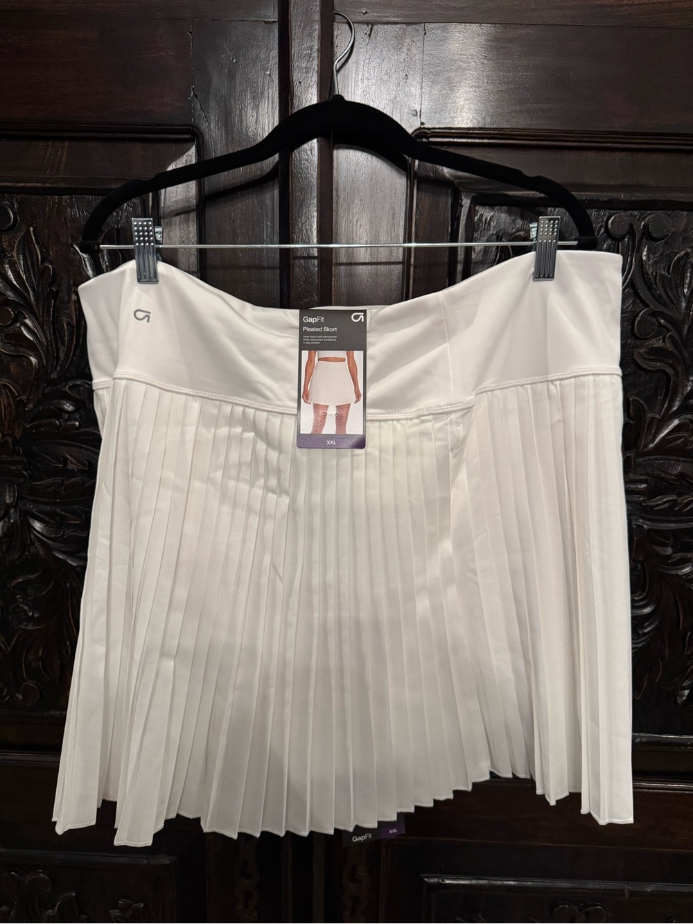 GAP White Pleated Skort Skirt